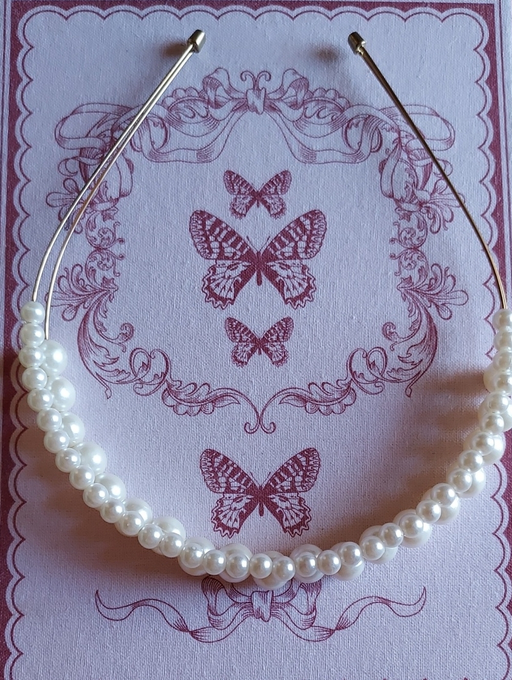 Classic White Pearl Headband for Women